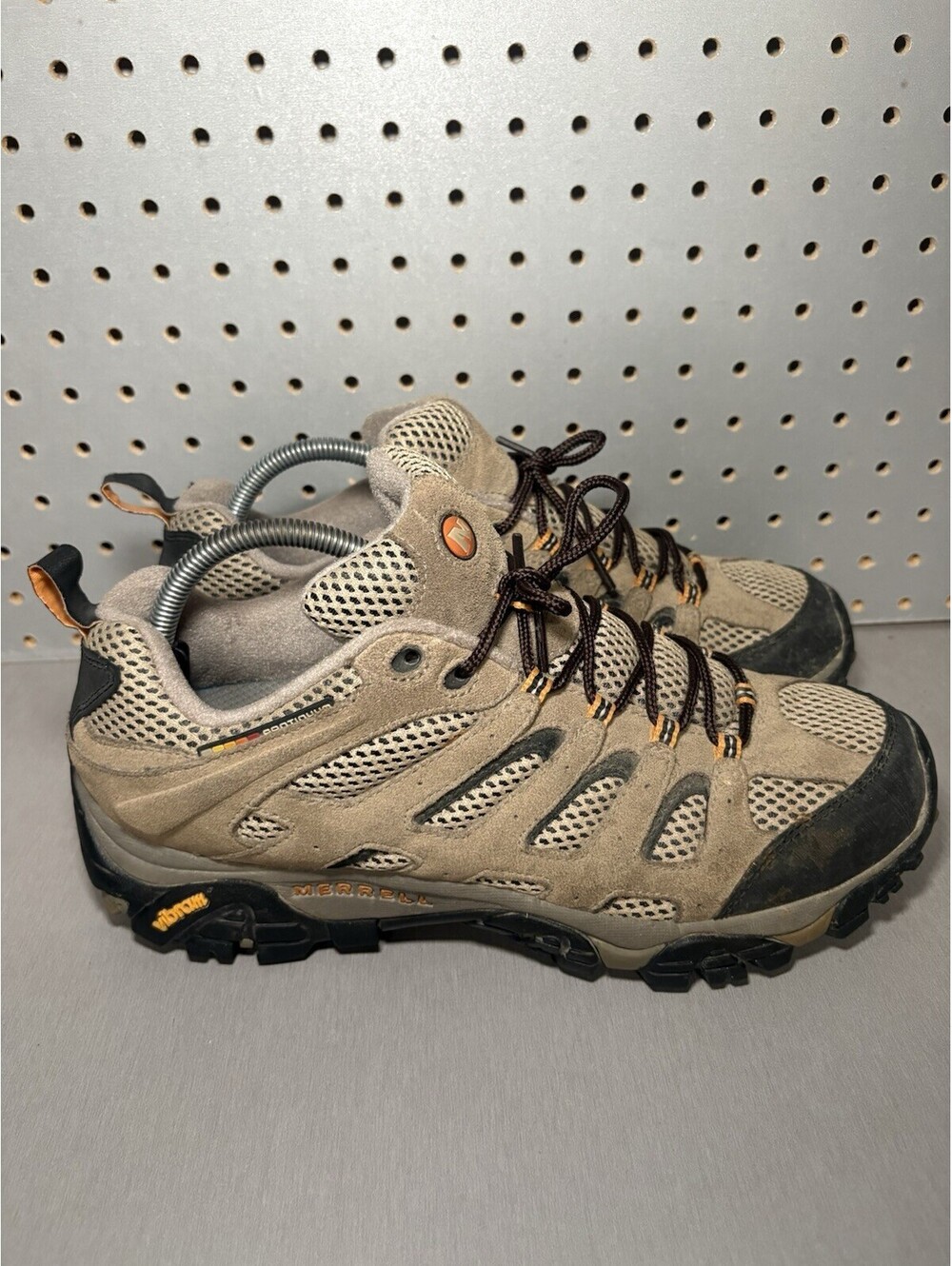 Merrell Moab Ventilator Hiking Boots Mens Sz 11 Walnut Continuum Vibram Shoes